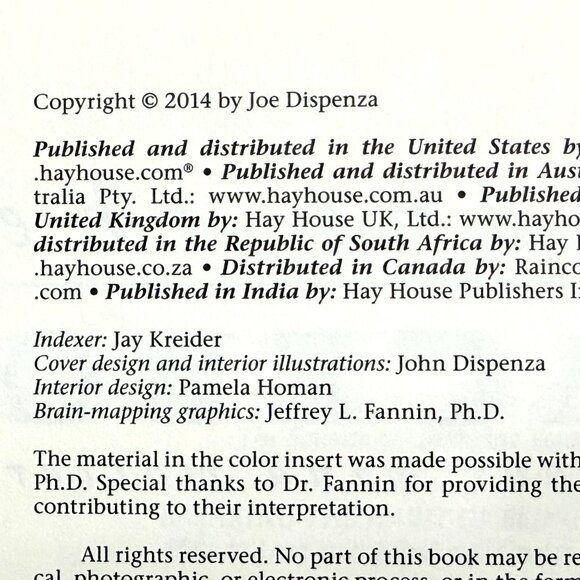 You Are The Placebo: Making Your Mind Matter By Dr. Joe Dispenza - Picture 6 of 8